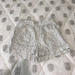Polka Dot High Rise Shorts